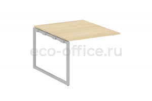 Проходной наборный элемент переговорного стола METAL SYSTEM QUATTRO 4x4 40БО.ППРГ-1 Акация Лорка / Серый металл фото