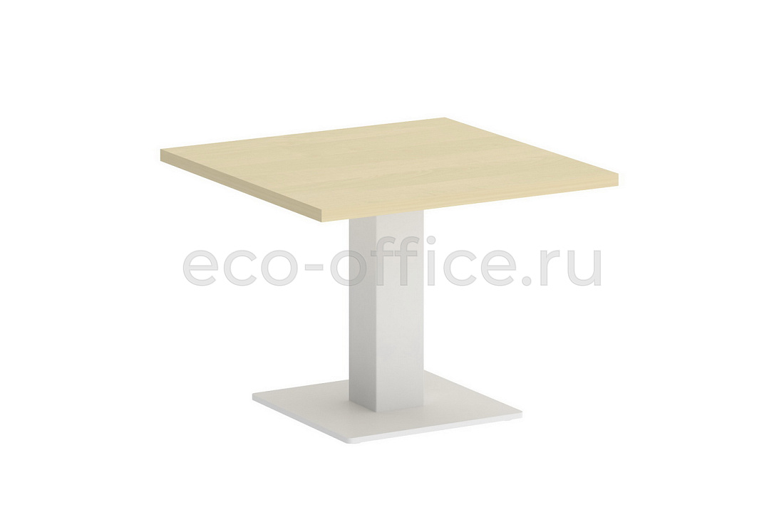 Стол журнальный квадратный VR.SP-5-60.2G white Клён / Белый металл  стоимость