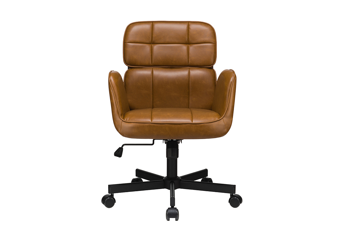 кресло eco-chair pascal w-255 светло-коричневая экокожа фото