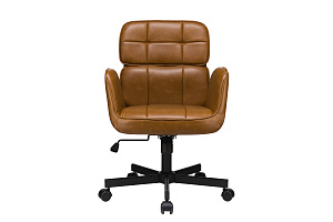 Кресло ECO-CHAIR PASCAL W-255 Светло-коричневая экокожа фото