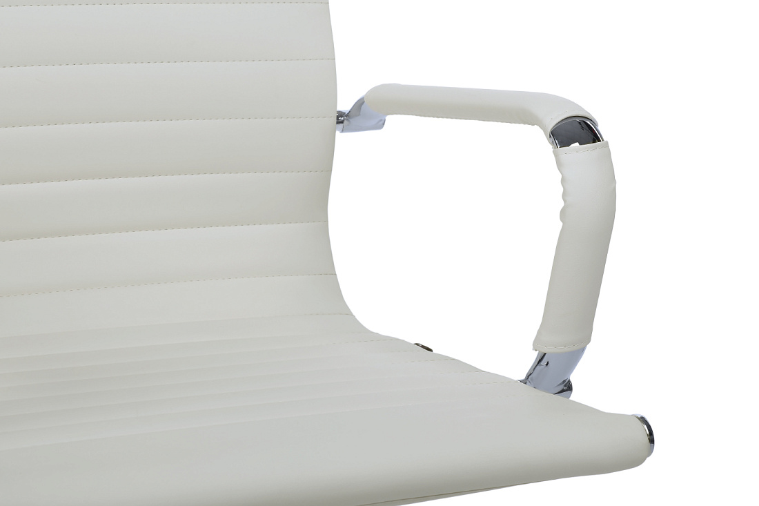 Конференц-кресло RV Chair HUGO 6002-3E Белая экокожа  стоимость