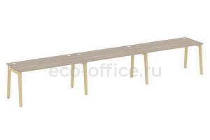 Рабочая станция на 3 рабочих места ONIX WOOD OW.RS-3.4.7 Дуб Аттик / Дуб Светлый фото
