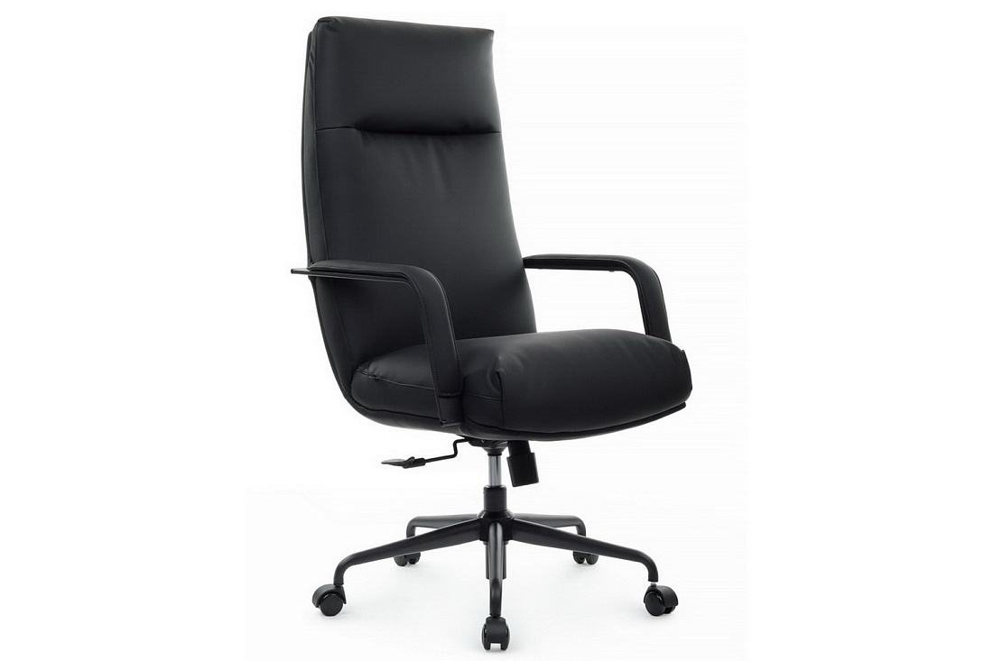 кресло руководителя rv chair otto cm-p001as чёрная экокожа фото