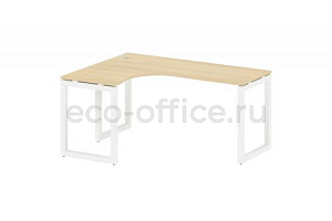 Стол криволинейный левый METAL SYSTEM QUATTRO 5x5 50БО.СА-4 Л Акация Лорка / Белый металл фото