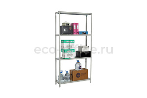 Стеллаж металлический (4 полки) MS STANDART 185KD/70X30/4 Серый RAL 7038 фото