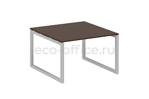 Стол переговорный (1 столешница) METAL SYSTEM QUATTRO 5x5 50БО.ПРГ-1.2 Венге Цаво / Серый металл фото