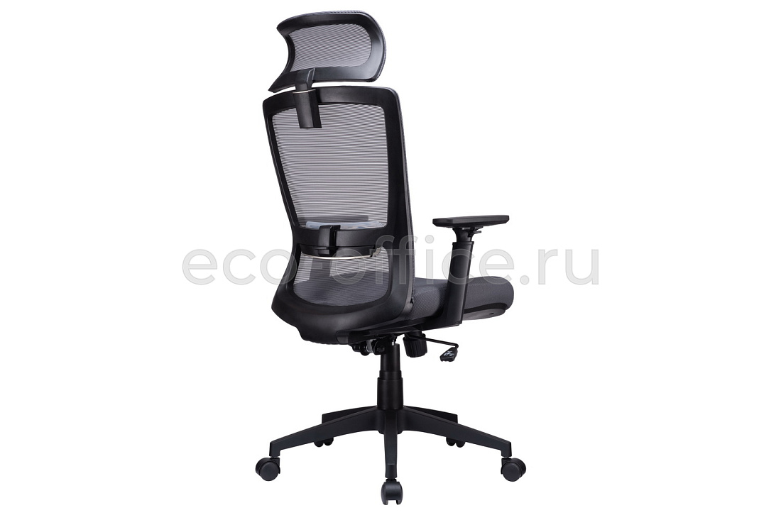 Кресло эргономичное RV Design LINE W-202 AC Чёрный пластик / Серая сетка  стоимость