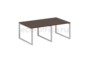 Стол переговорный (2 столешницы) METAL SYSTEM STYLE БО.ПРГ-2.1 Венге Цаво / Серый металл фото