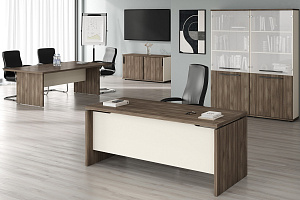 Кабинет руководителя NEW LINE Дуб Шамони Тёмный фото