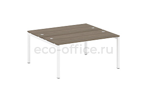Рабочая станция METAL SYSTEM QUATTRO 5x5 50БП.РАС-СП-2.4 Вяз Благородный / Белый металл фото