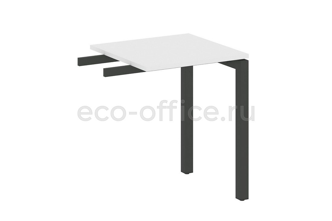 Приставной элемент на П-образном м/к METAL SYSTEM QUATTRO 5x5 50БП.ПР-1 Белый / Антрацит металл купить в Москве