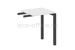Приставной элемент на П-образном м/к METAL SYSTEM QUATTRO 5x5 50БП.ПР-1 Белый / Антрацит металл фото