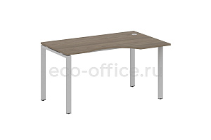 Стол криволинейный правый METAL SYSTEM STYLE БП.СА-2 (R) Вяз Благородный / Серый металл фото
