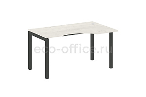 Стол криволинейный правый METAL SYSTEM QUATTRO 5x5 50БП.СА-2 Пр Дуб Наварра / Антрацит металл фото