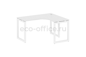 Стол криволинейный правый METAL SYSTEM QUATTRO 5x5 50БО.СА-3 Пр Белый / Белый металл фото