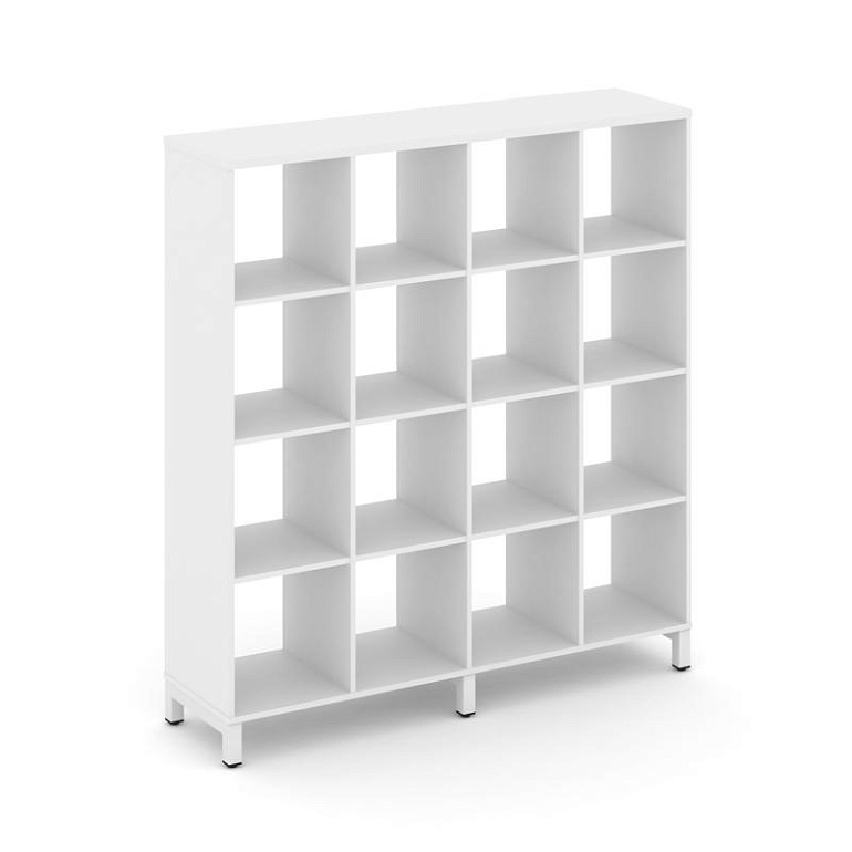 каркас стеллажа 4 яр. style project sn.ks-440 белый/металл белый фото