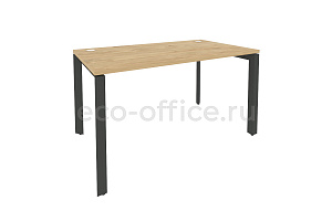 Стол рабочий на П-образном м/к ONIX O.MP-SP-3.8 Тиквуд Светлый / Антрацит металл фото