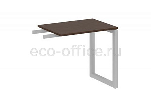 Приставной элемент на О-образном м/к METAL SYSTEM QUATTRO 5x5 50БО.ПР-2 Венге Цаво / Серый металл фото