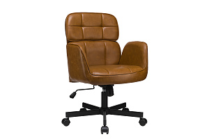 Кресло ECO-CHAIR PASCAL W-255 Светло-коричневая экокожа фото