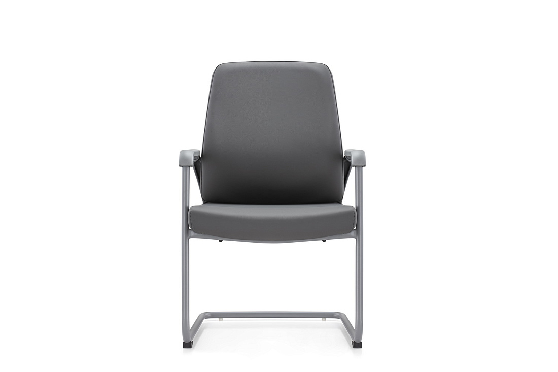 конференц-кресло rv chair sitting d825-5 тёмно-серая экокожа фото
