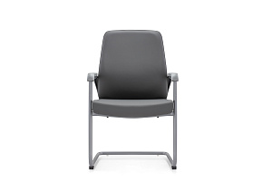 Конференц-кресло RV Chair SITTING D825-5 Тёмно-серая экокожа фото