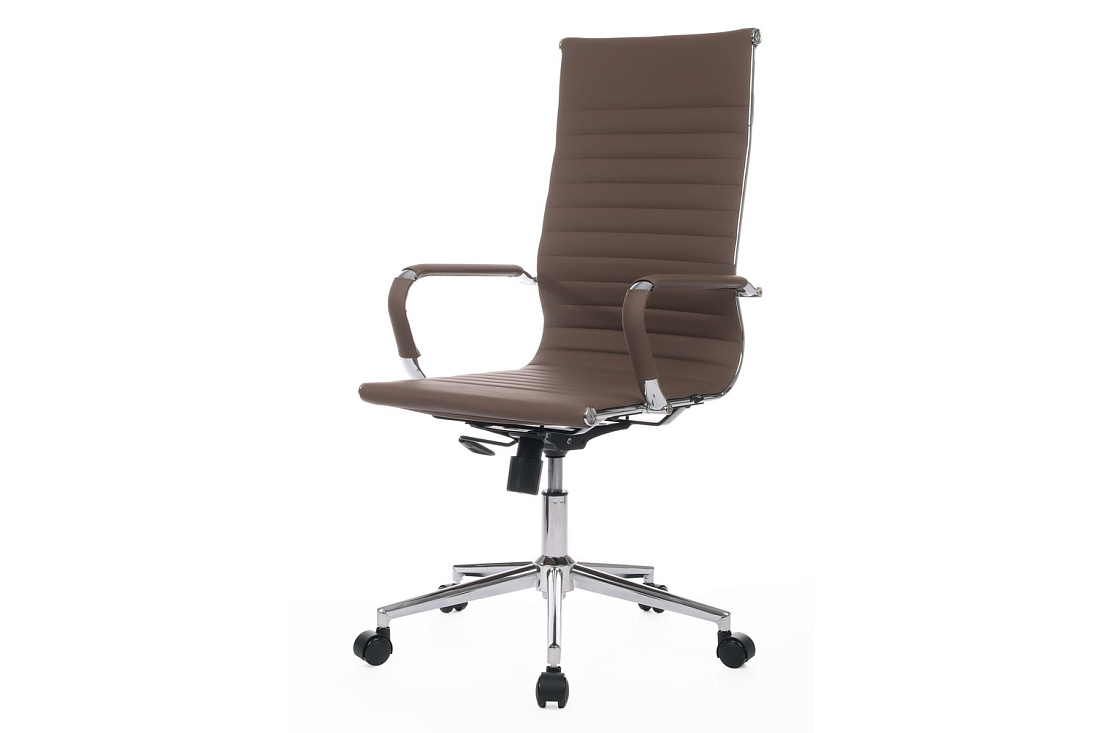 Кресло руководителя RV Chair HUGO 6002-1SE Коричневая экокожа  стоимость