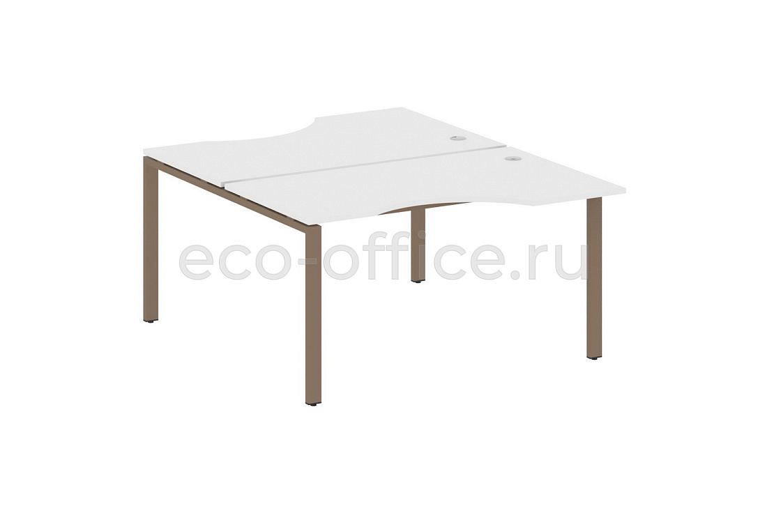 Рабочая станция криволинейная METAL SYSTEM STYLE БП.РАС-СА-2.2 Белый / Мокко металл  стоимость