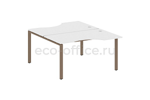 Рабочая станция криволинейная METAL SYSTEM STYLE БП.РАС-СА-2.2 Белый / Мокко металл фото
