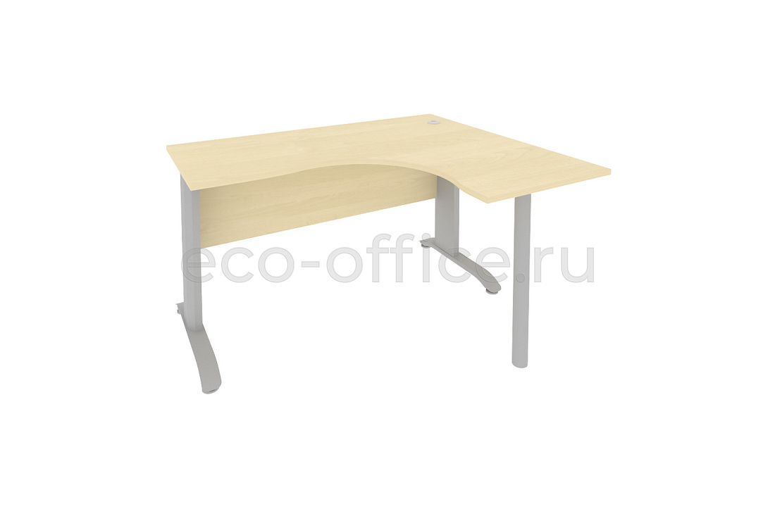 Стол криволинейный правый RIVA Metal ПЛ.СА-3 (R) Клён купить в Москве