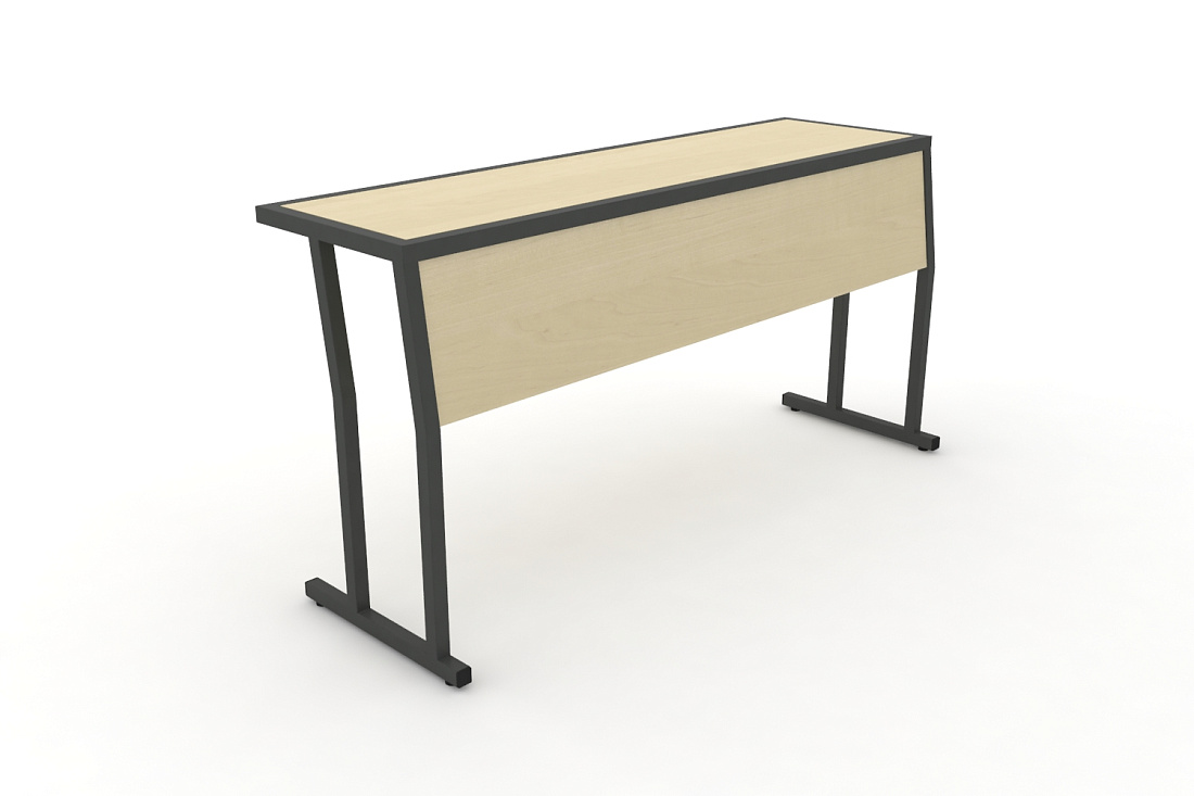 Стол учебный трехместный с царгой DESK DK-1500SP Клен / Антрацит Металл /  стоимость