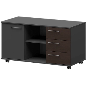 Креденция правая Protech KZT-62R Дуб венге/Графит фото