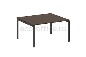 Стол переговорный (1 столешница) METAL SYSTEM QUATTRO 5x5 50БП.ПРГ-1.3 Венге Цаво / Антрацит металл фото