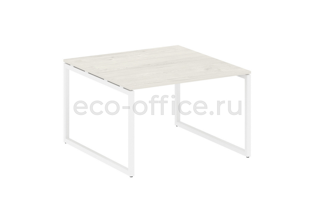 Стол переговорный (1 столешница) METAL SYSTEM QUATTRO 4x4 40БО.ПРГ-1.2 Дуб Наварра / Белый металл  стоимость