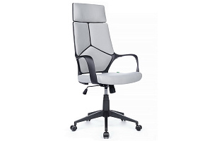 Кресло RV Chair IQ RV 8989 Чёрный пластик / Светло-серая ткань фото