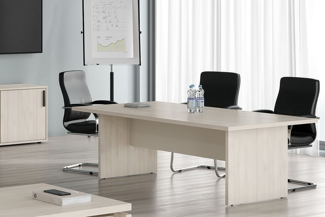 кабинет руководителя new line дуб шамони светлый фото