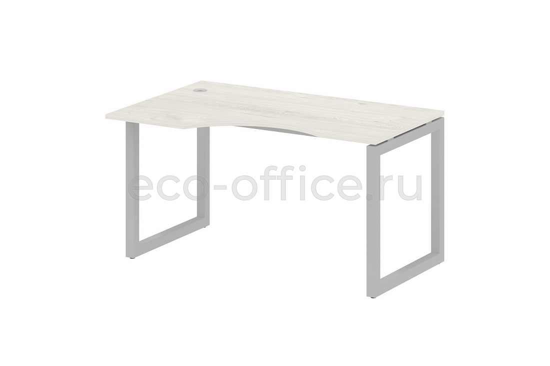 Стол криволинейный левый METAL SYSTEM QUATTRO 5x5 50БО.СА-2 Л Дуб Наварра / Серый металл  стоимость