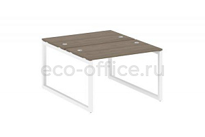 Рабочая станция METAL SYSTEM QUATTRO 5x5 50БО.РАС-СП-2.2 Вяз Благородный / Белый металл фото