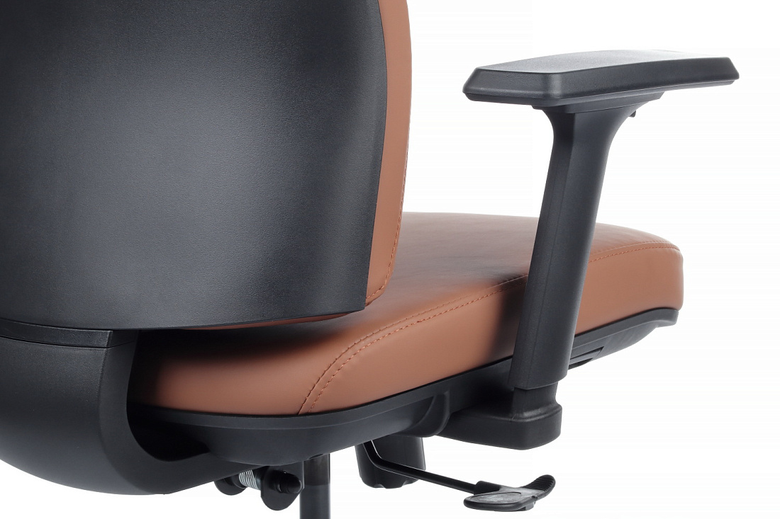 кресло руководителя rv design boston kb023h коричневая экокожа фото
