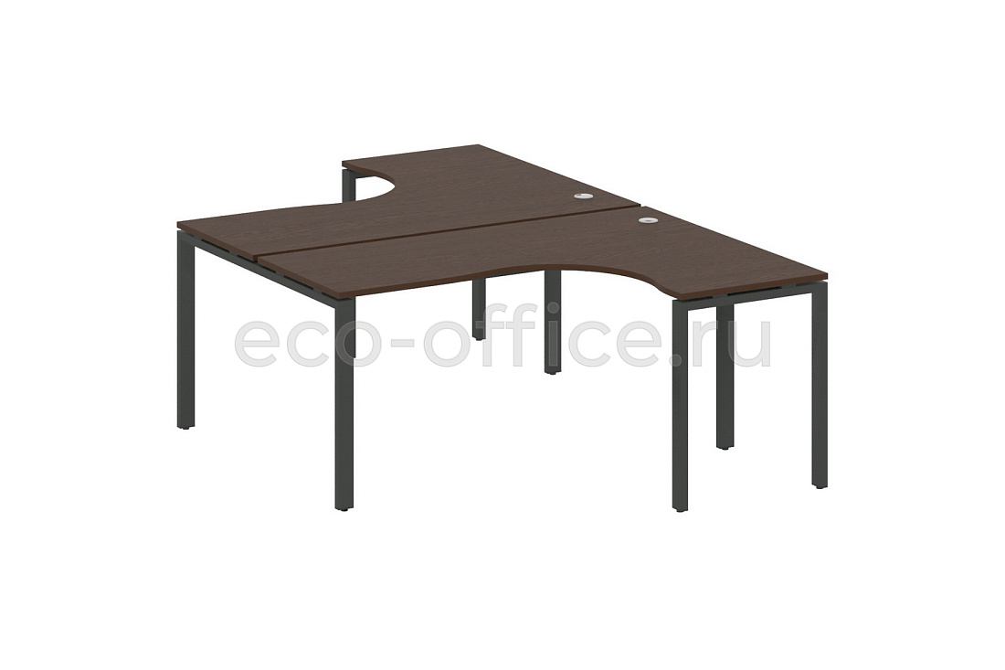 Рабочая станция криволинейная METAL SYSTEM STYLE БП.РАС-СА-2.4 Венге Цаво / Антрацит металл  стоимость
