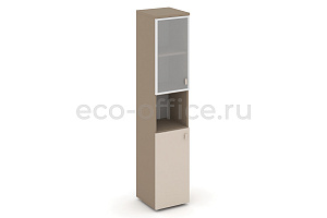 Шкаф высокий узкий левый ESTETICA ES.SU-1.4R(L) Латте / Капучино фото