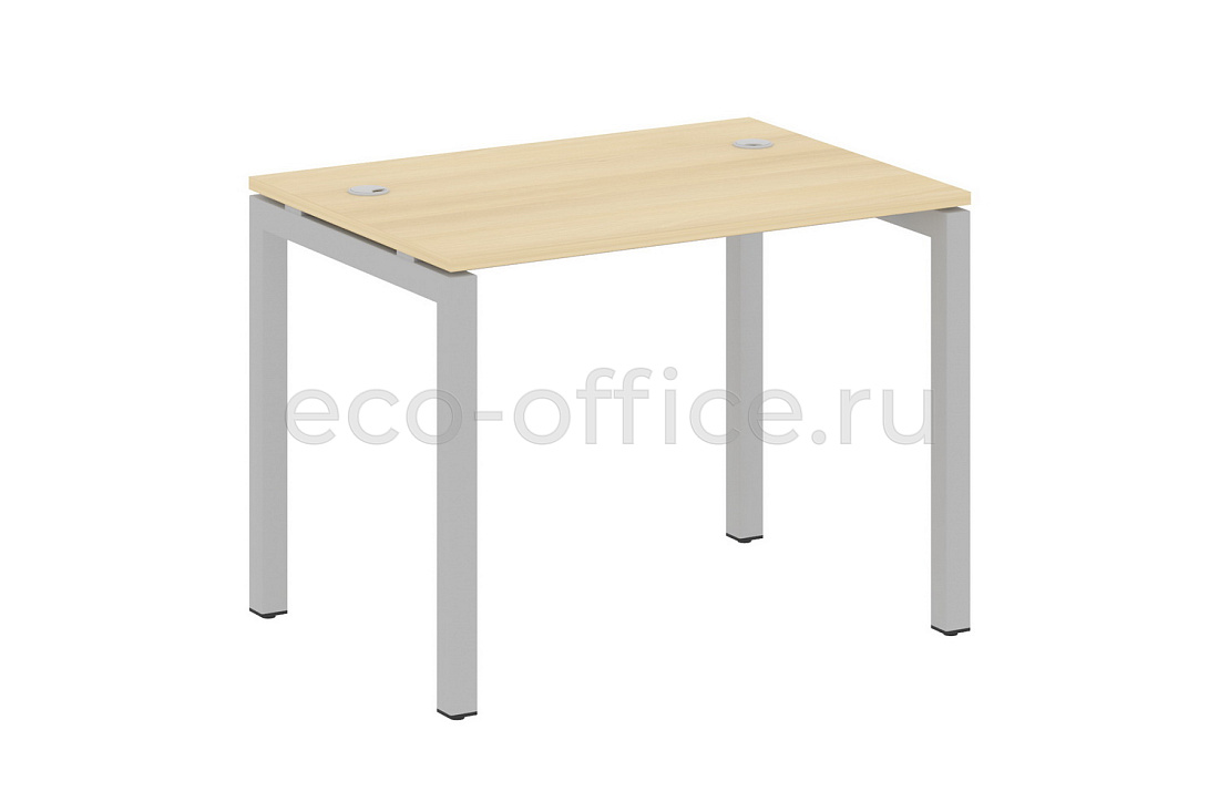Стол письменный METAL SYSTEM QUATTRO 5x5 50БП.СП-1 Акация Лорка / Серый металл купить в Москве