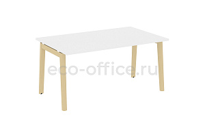 Стол переговорный (1 столешница) ONIX WOOD OW.PRG-1.4 Белый Бриллиант / Дуб Светлый фото