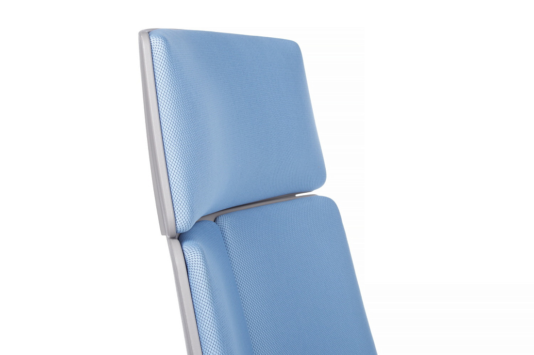 Кресло офисное RV Chair IQ RV 8989 Серый пластик / Синяя ткань  стоимость