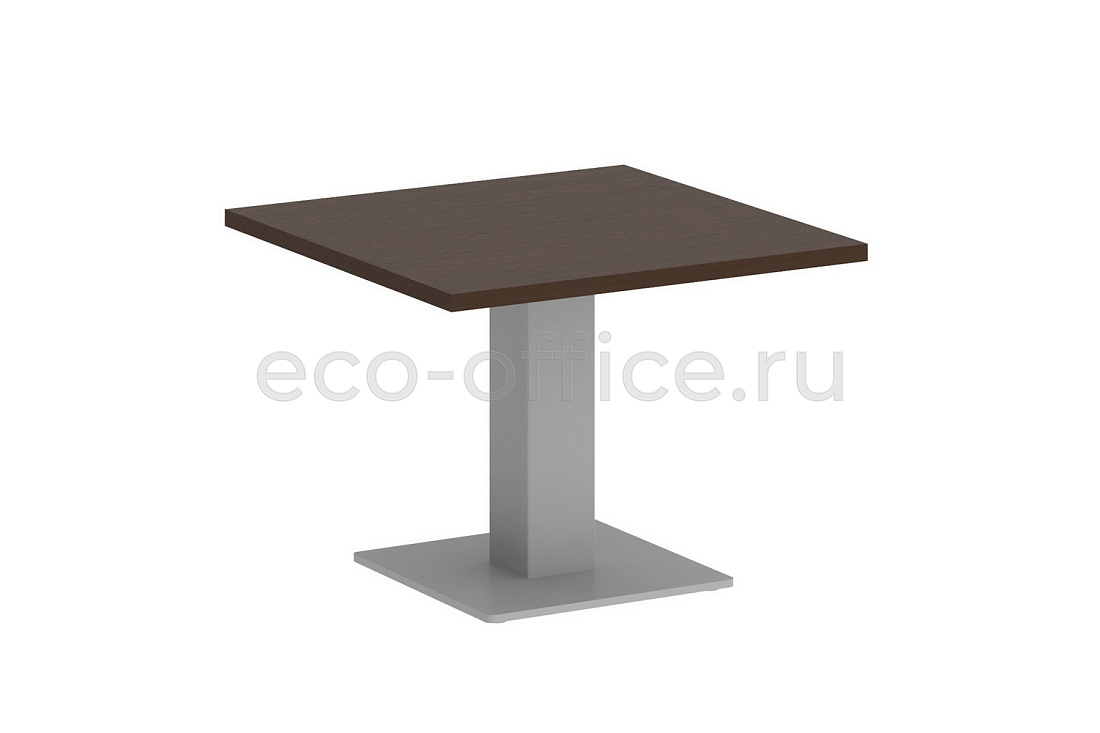 Стол журнальный квадратный VR.SP-5-60.2G grey Венге Цаво / Серый металл  стоимость