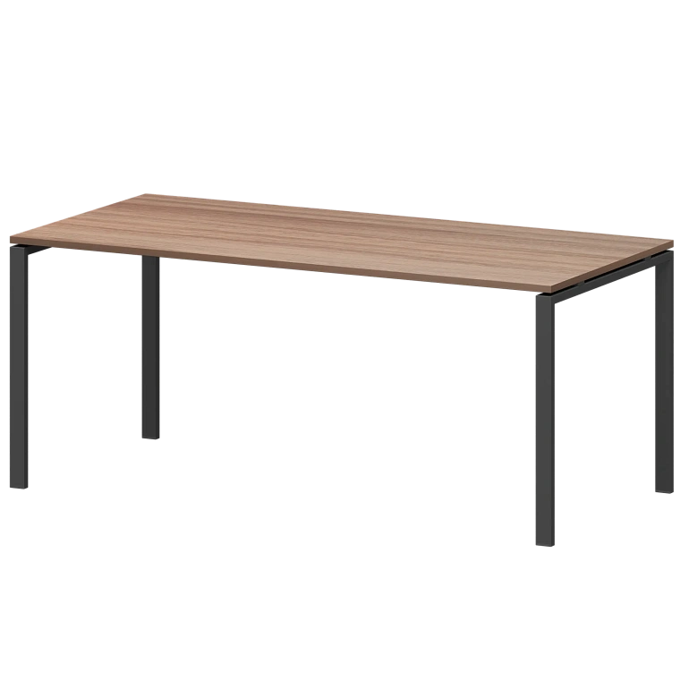 стол на металлокаркасе для заседаний protech ам-0058 темный шимо/антрацит фото