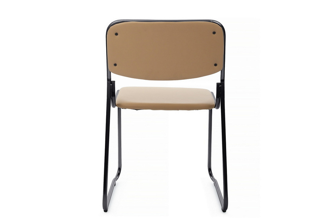 кресло rv chair nix omkl-02b бежевая экокожа / чёрный металл фото