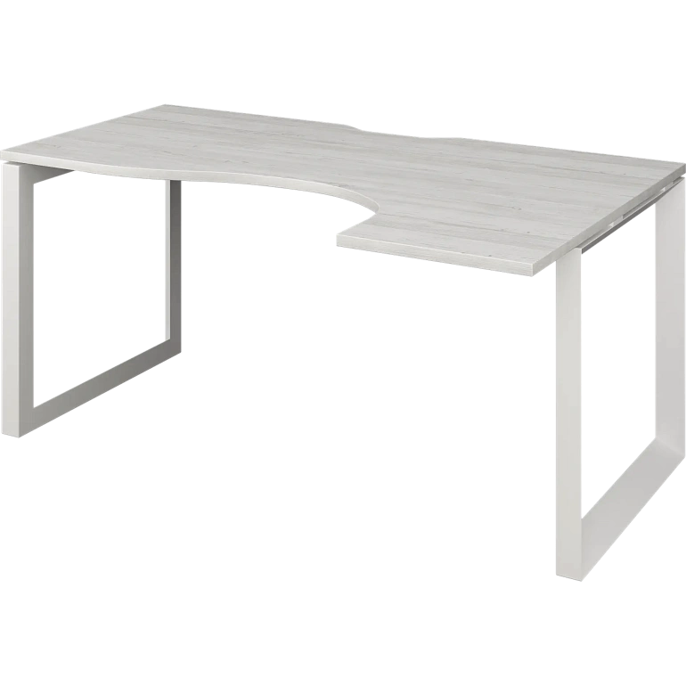 стол эргономичный правый на металлокаркасе protech нтмп.о-060.пр сосна винтер/белый фото