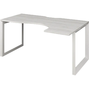 Стол эргономичный правый на металлокаркасе Protech НТМП.О-040.ПР Сосна винтер/Белый фото