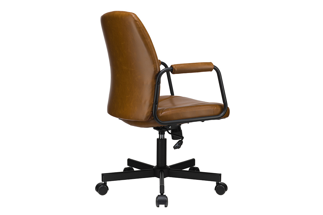 кресло eco-chair nolan w-256 светло-коричневая экокожа фото