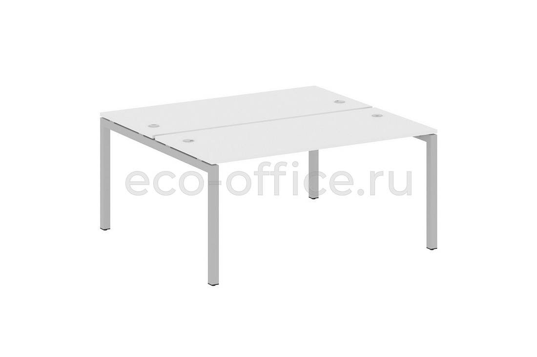 Рабочая станция METAL SYSTEM QUATTRO 5x5 50БП.РАС-СП-2.4 Белый / Серый металл купить в Москве